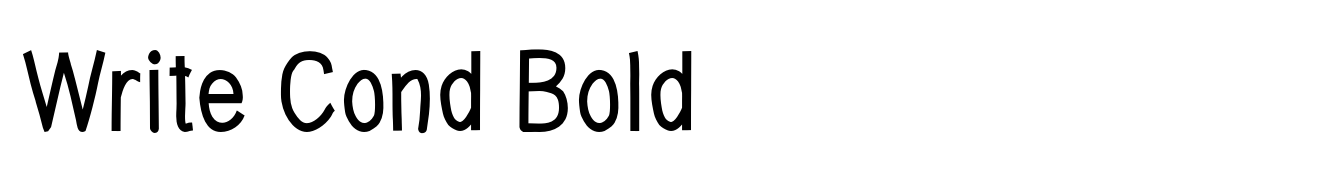 Write Cond Bold